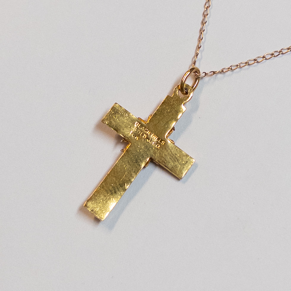 10K & 14K Gold Cross Pendant Necklace