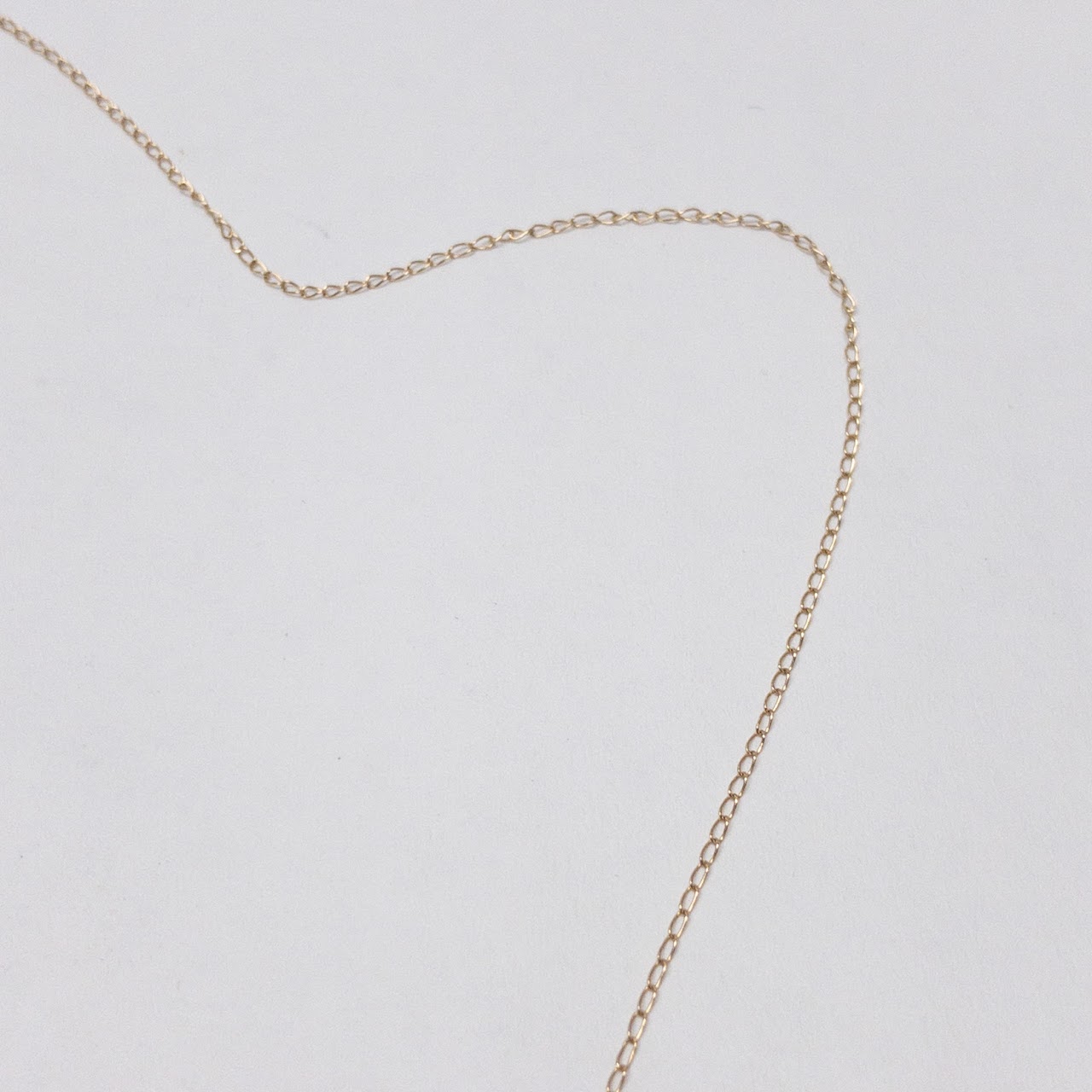 14K Gold, Pearl & Diamond Pendant Necklace