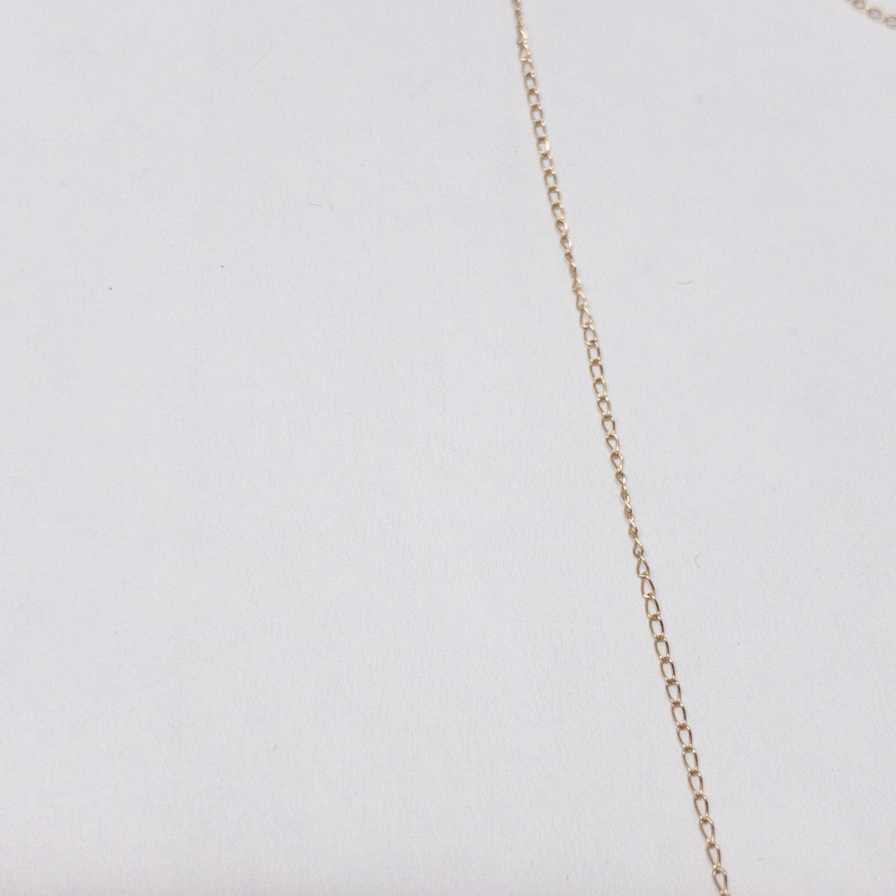 14K Gold, Pearl & Diamond Pendant Necklace