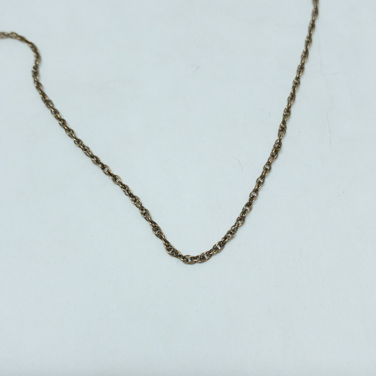 14K Gold Fine Gauge Rope Chain Necklace