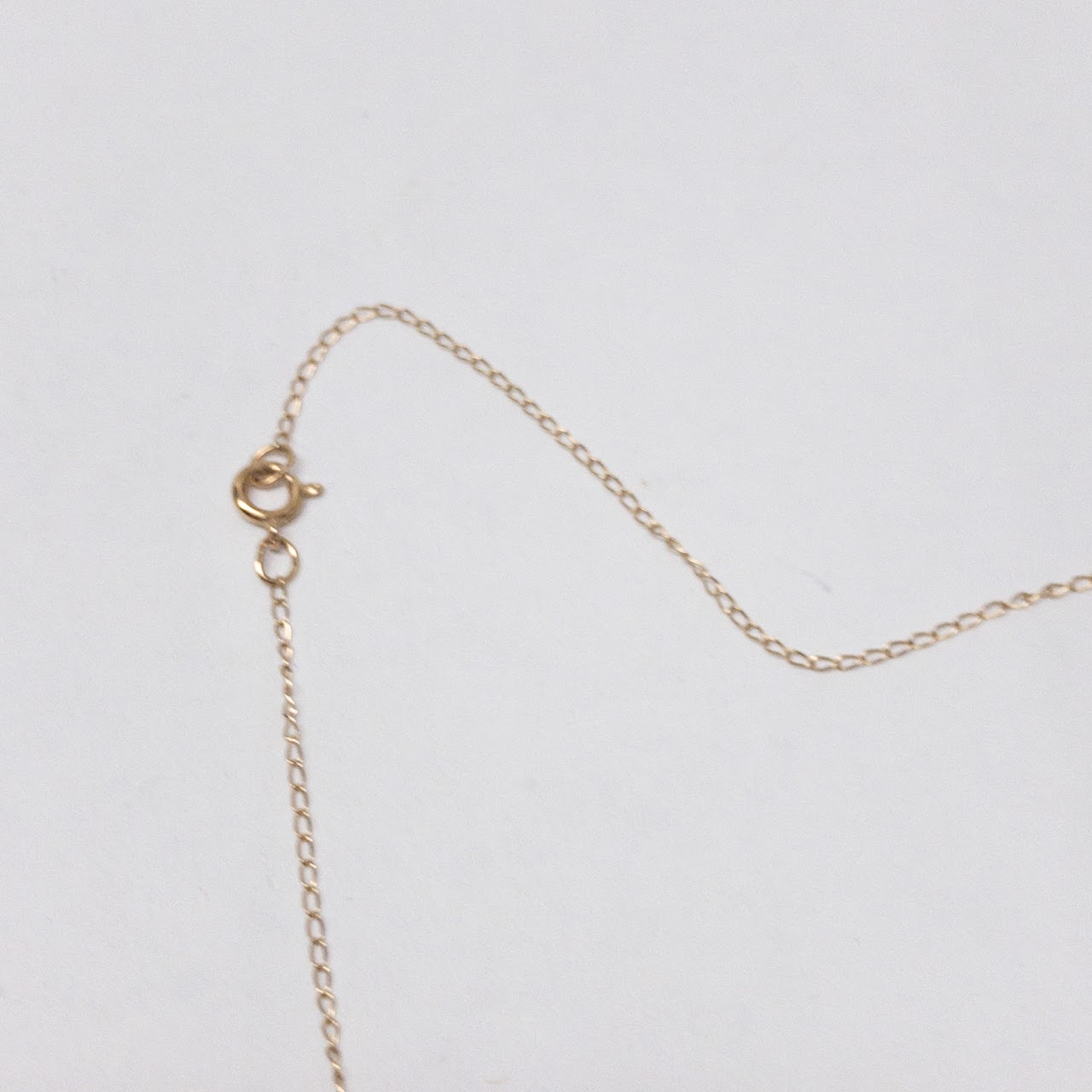 14K Gold, Pearl & Diamond Pendant Necklace