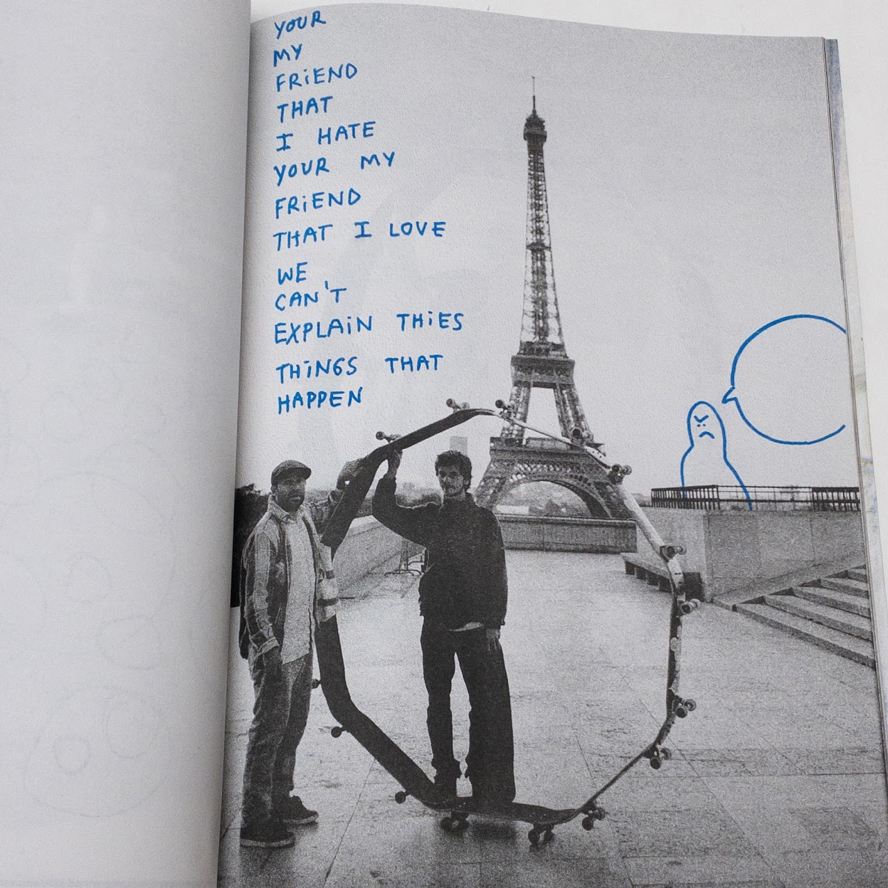 Mark Gonzales & Benjamin Deberdt Le Cercle SIGNED Risograph