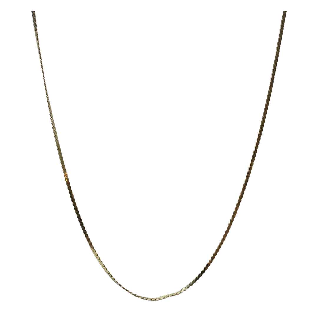 14K Gold S Chain Necklace NEEDS REPAIR