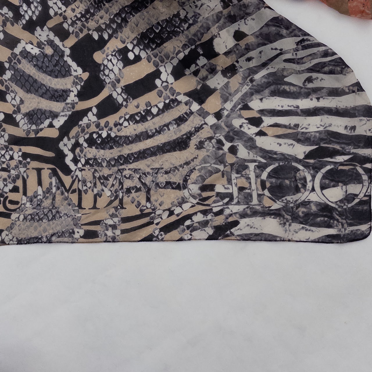 Jimmy Choo Zebra Wrap-Around Silk Scarf