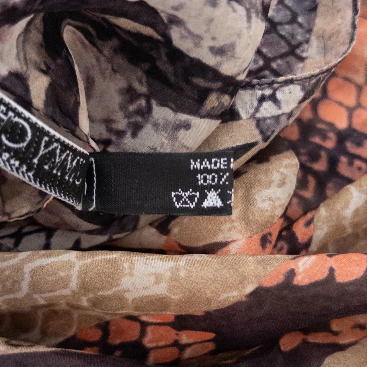 Jimmy Choo Zebra Wrap-Around Silk Scarf