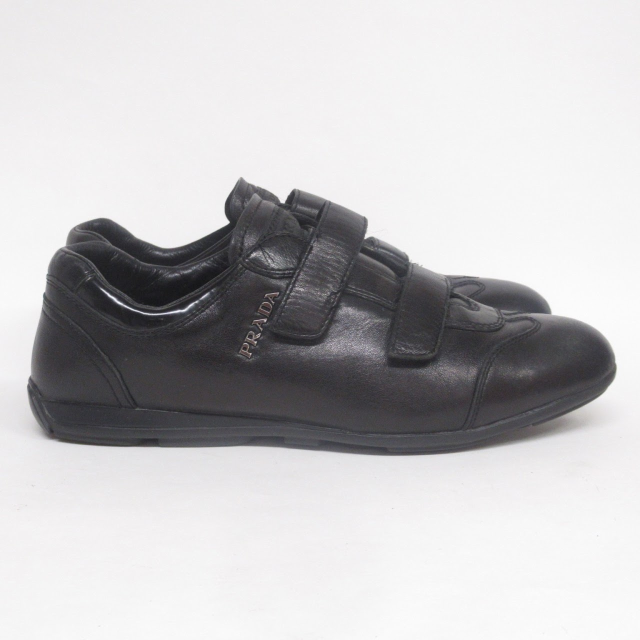 Prada Leather Low Top Sneakers