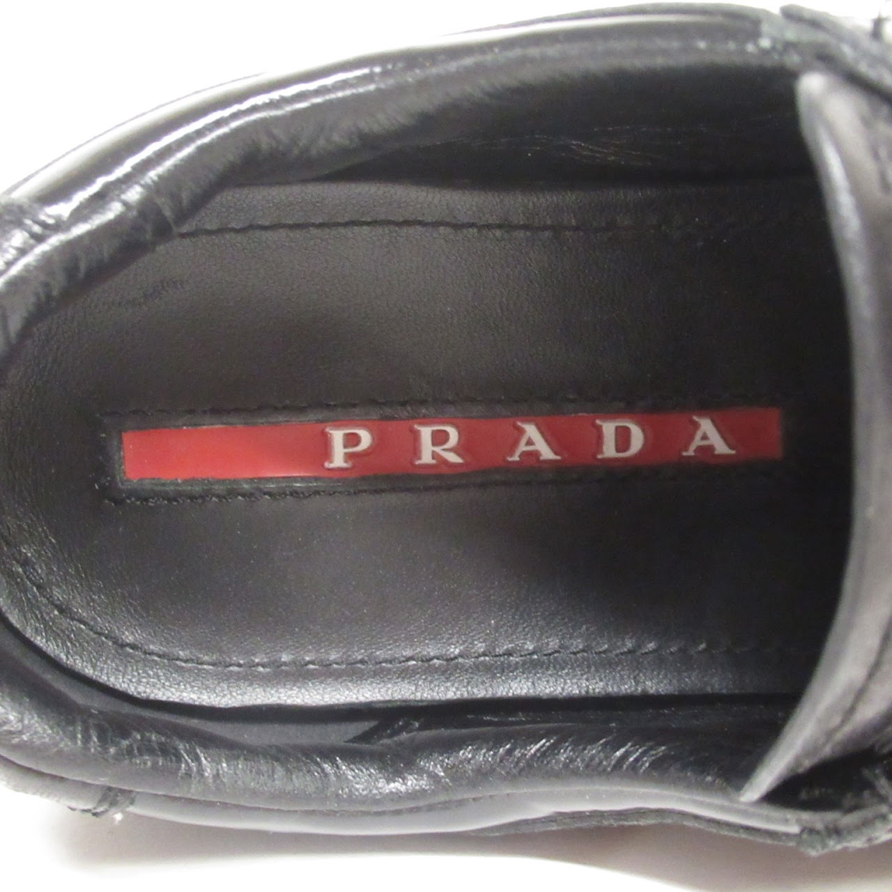 Prada Leather Low Top Sneakers