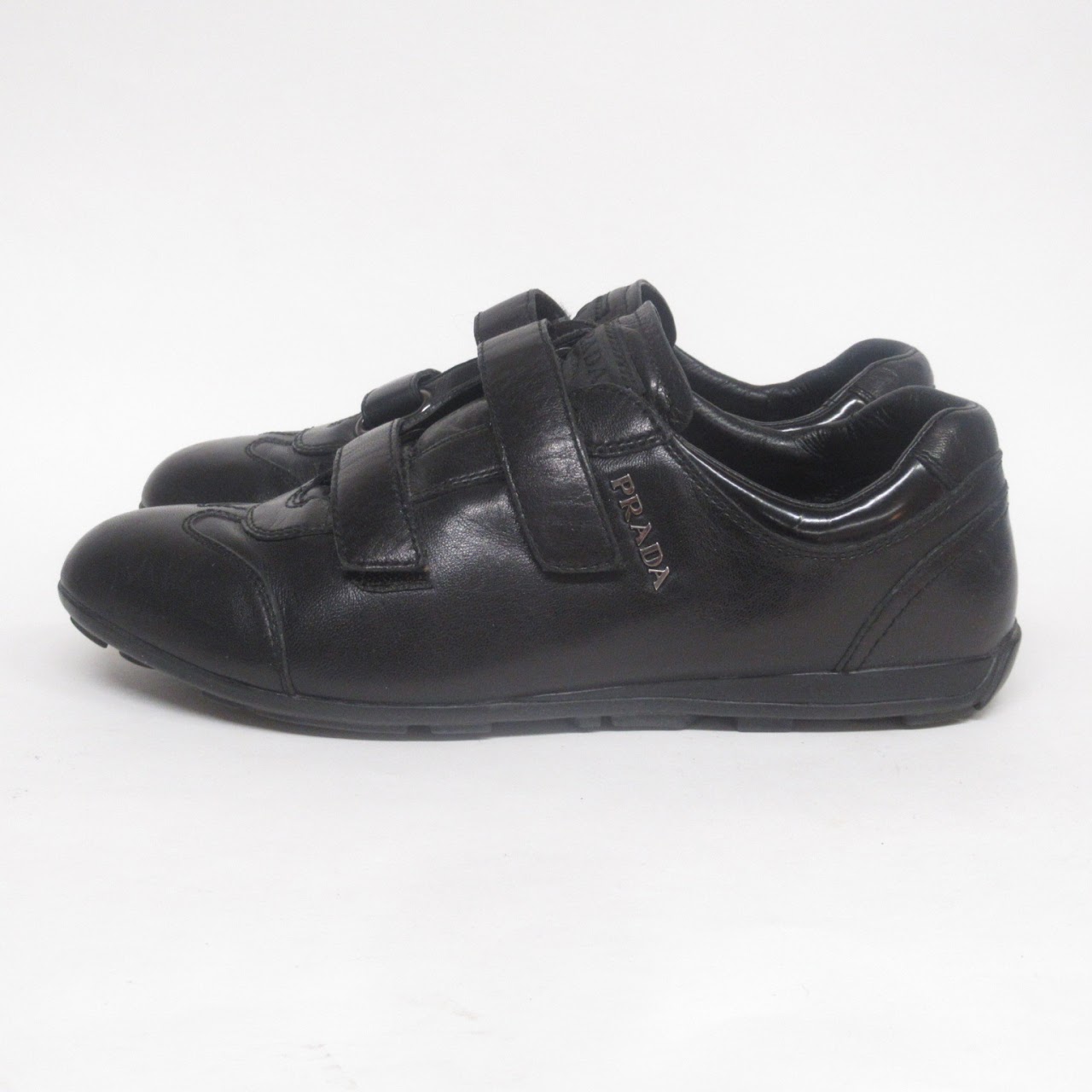 Prada Leather Low Top Sneakers