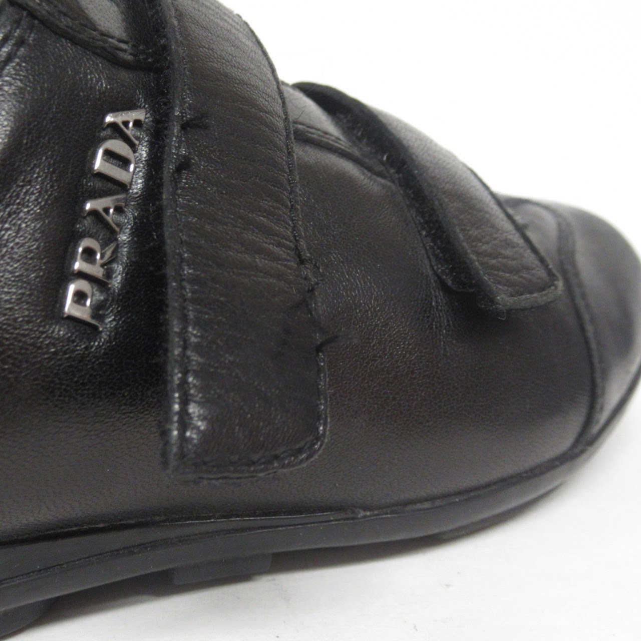 Prada Leather Low Top Sneakers