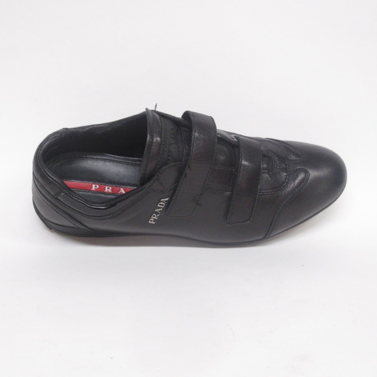 Prada Leather Low Top Sneakers