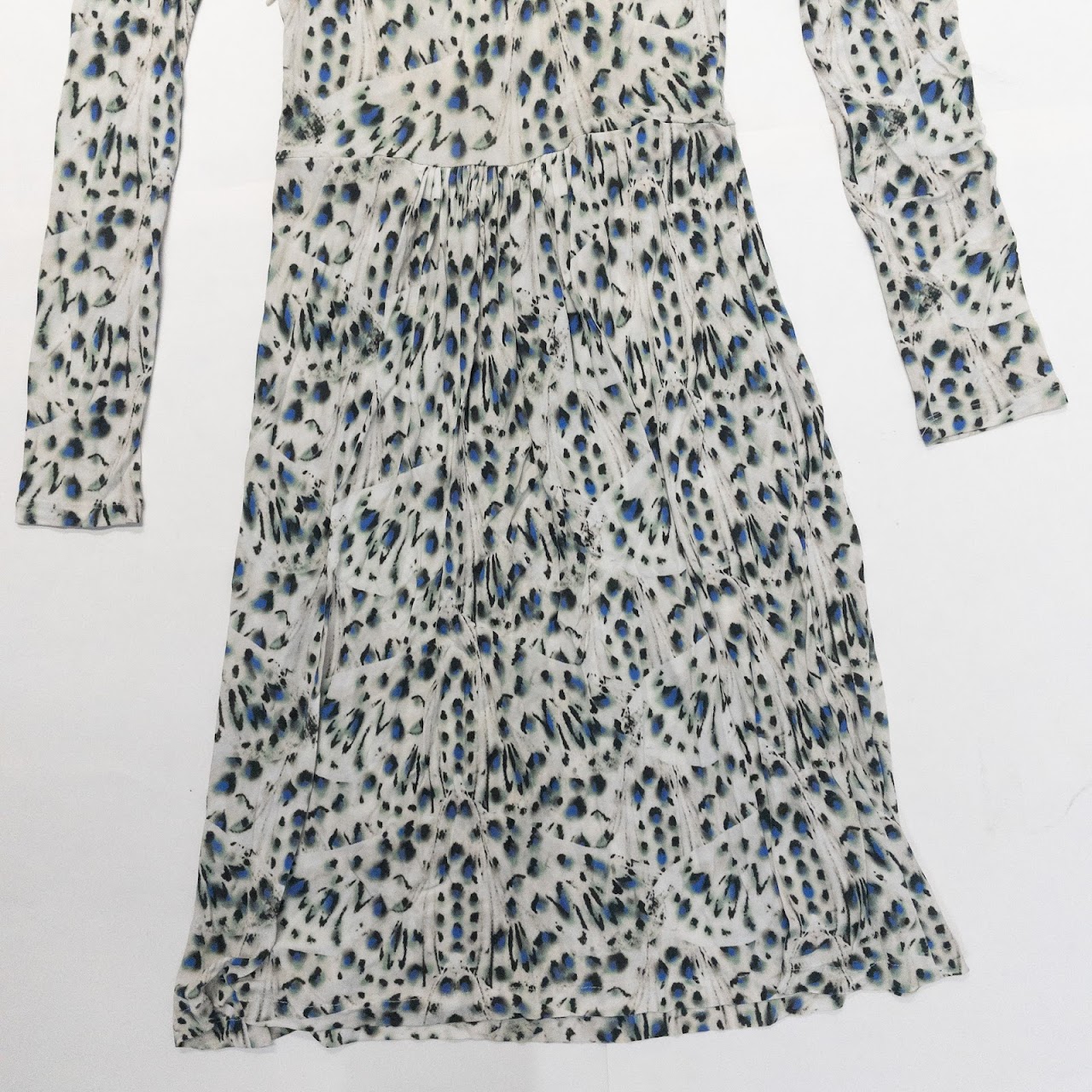 Fendi Blue Spotted Dress