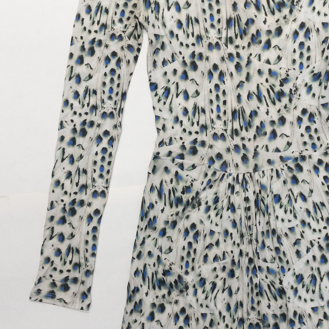 Fendi Blue Spotted Dress