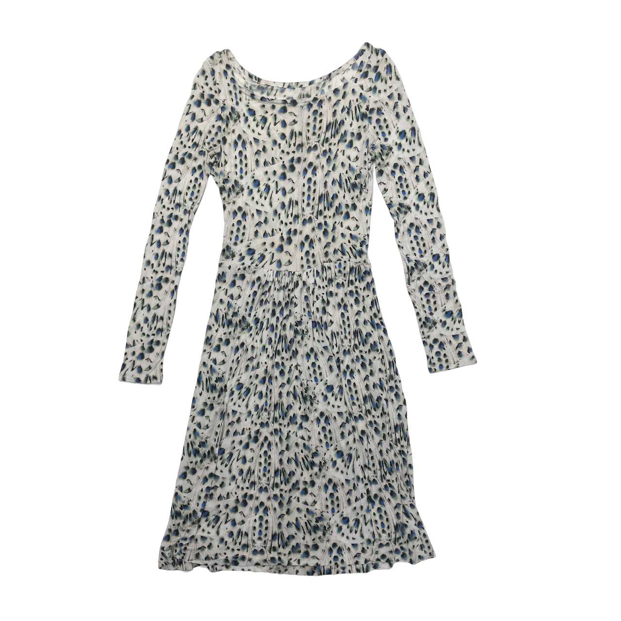 Fendi Blue Spotted Dress