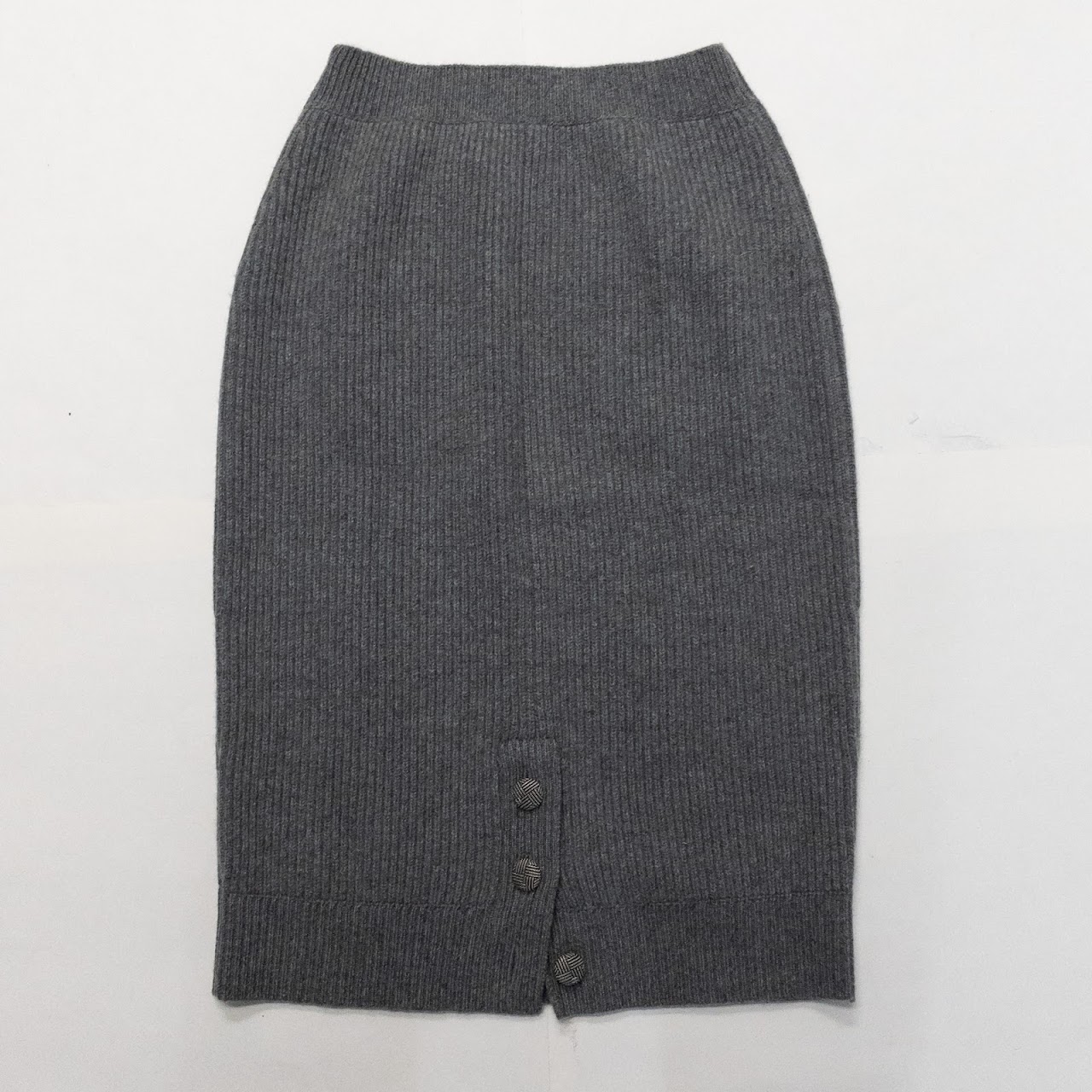 Chanel Cashmere Turtleneck Sweater & Skirt Set