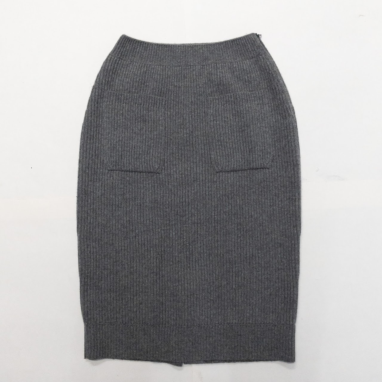 Chanel Cashmere Turtleneck Sweater & Skirt Set