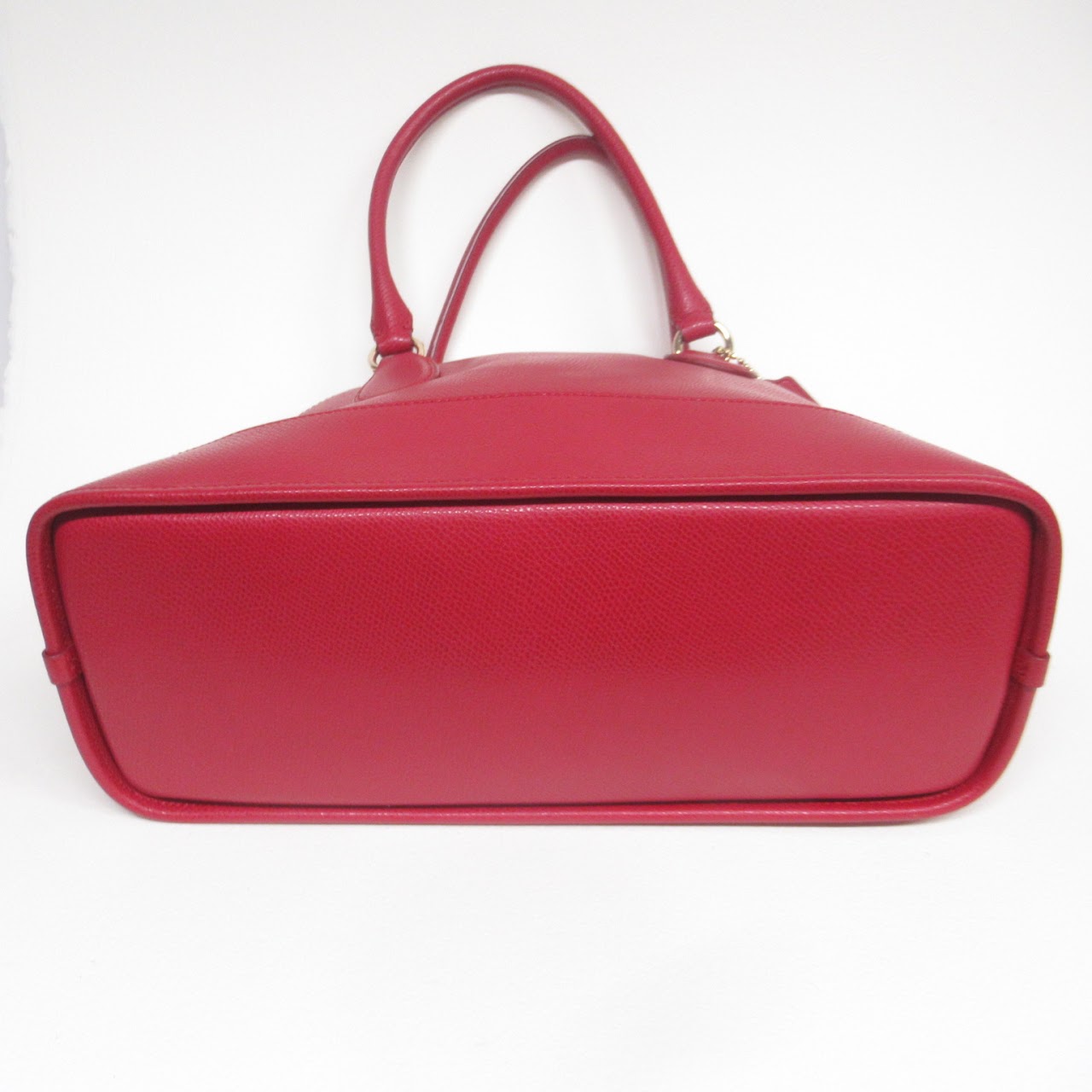 Coach Red Leather Bowling Bag