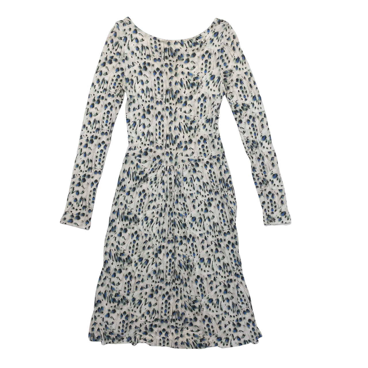 Fendi Blue Spotted Dress