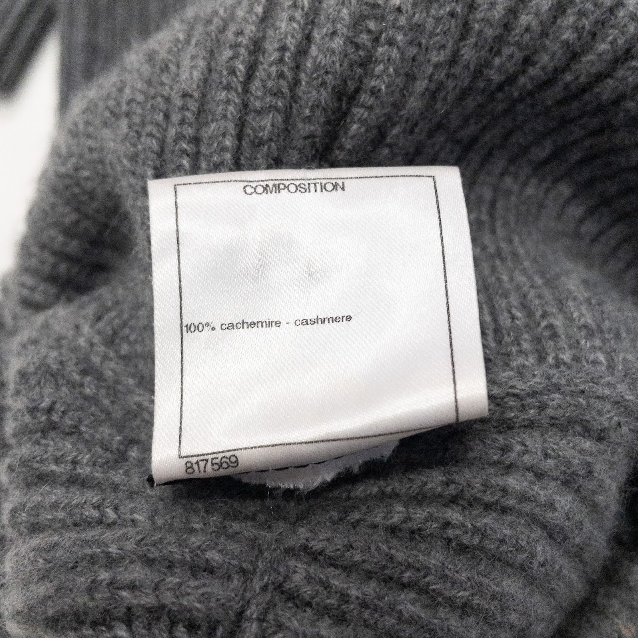 Chanel Cashmere Turtleneck Sweater & Skirt Set