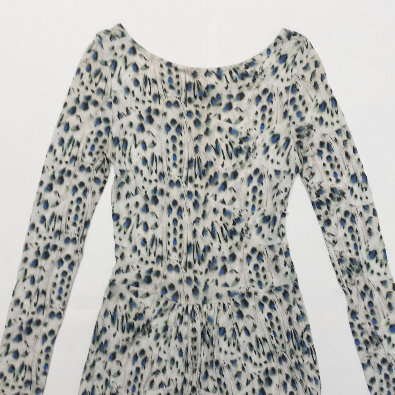 Fendi Blue Spotted Dress