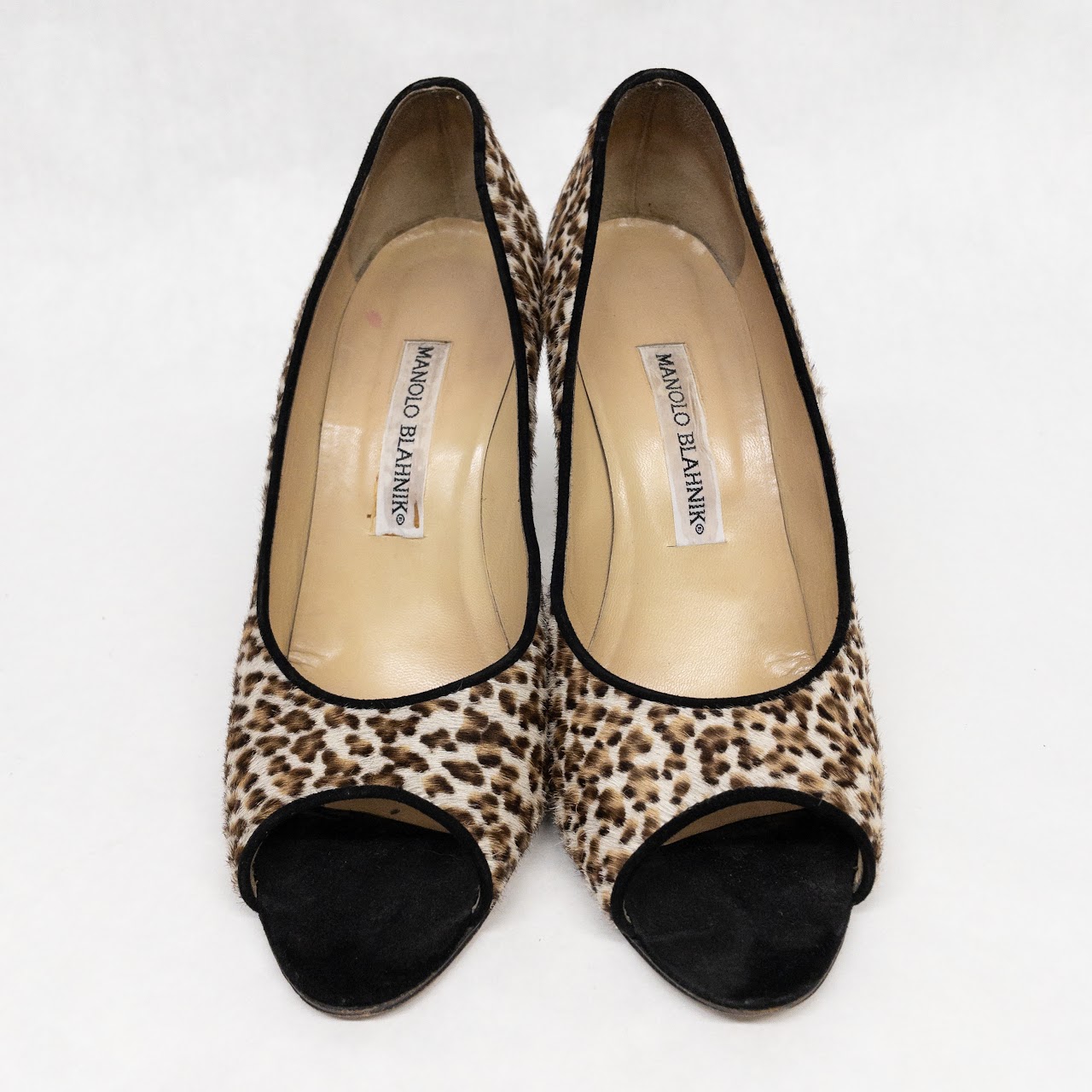 Manolo Blahnik Open Toe Pumps