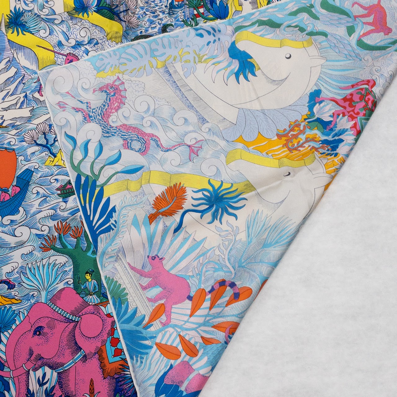 Hermès NEW 'Cosmographia Universalis' Silk Scarf 90