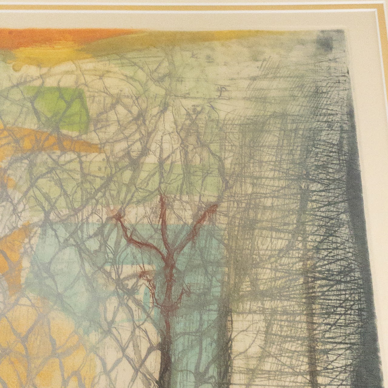 Rene Carcan Signed Etching & Aquatint