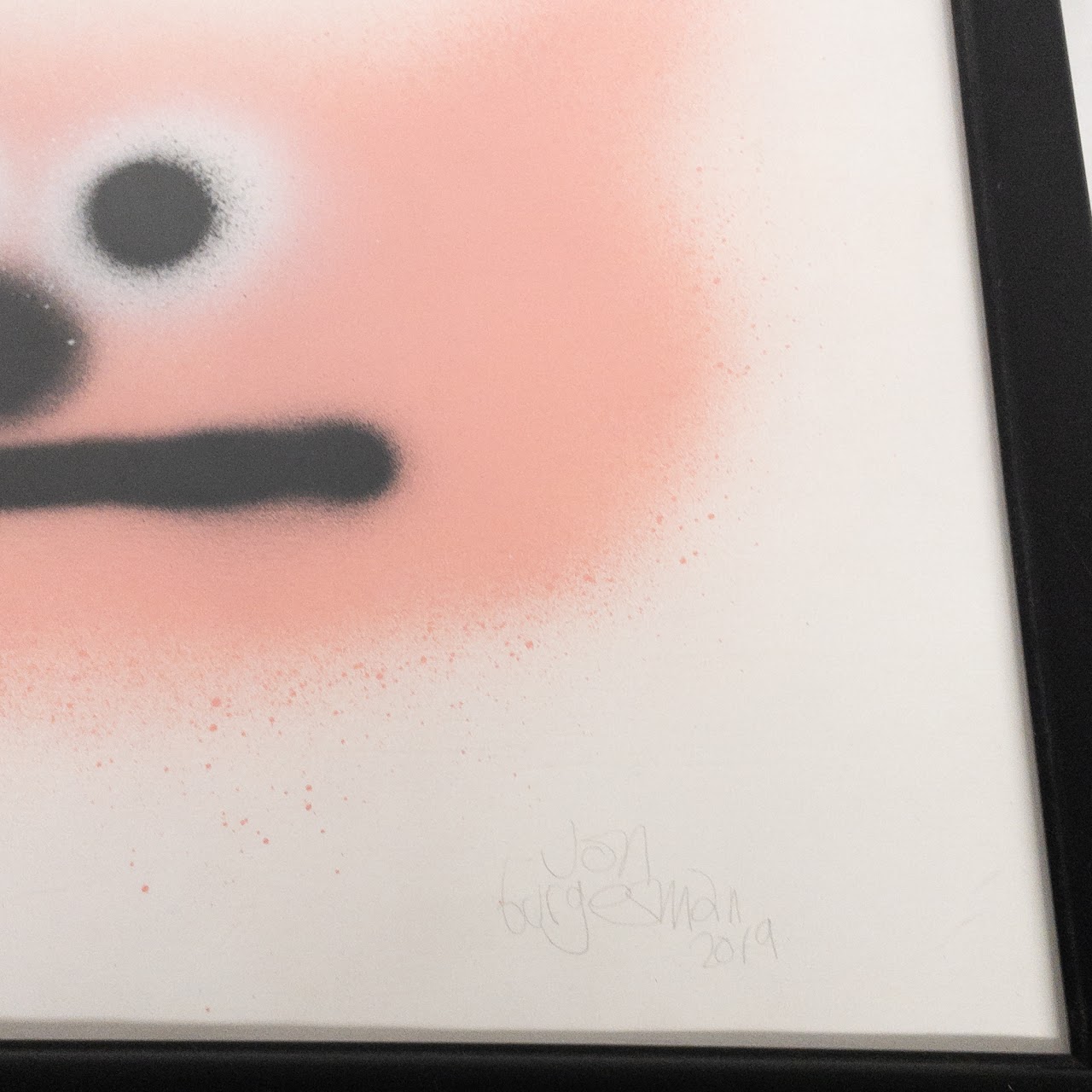 Jon Burgerman Signed Graffiti Painting