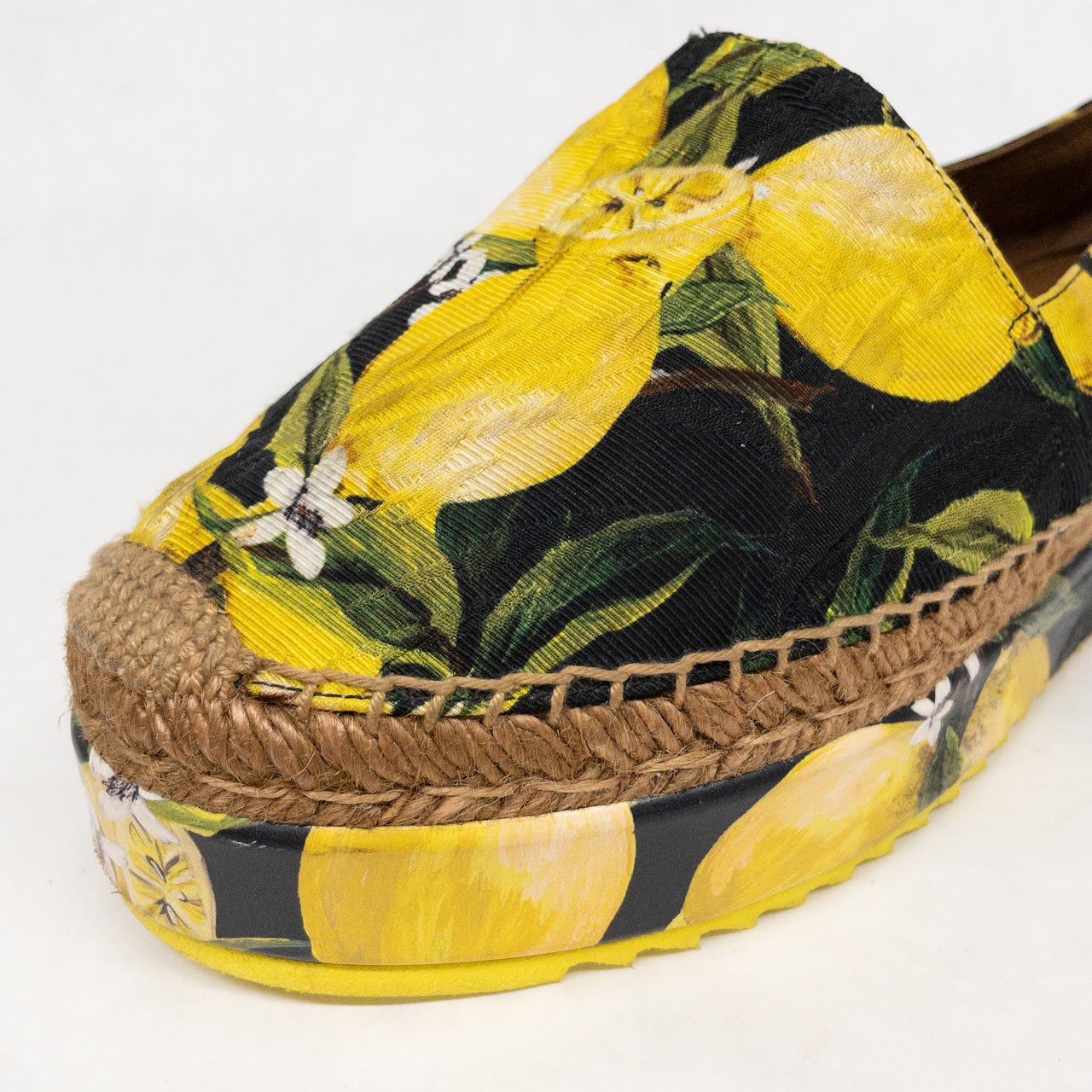 Dolce & Gabbana Graphic Platform Espadrille Loafers