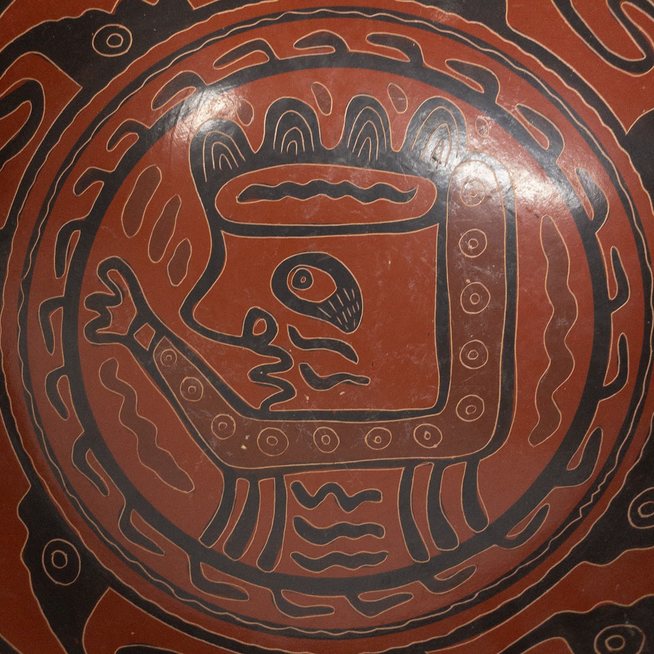 Costa Rican Hand Painted Decorative Bowl