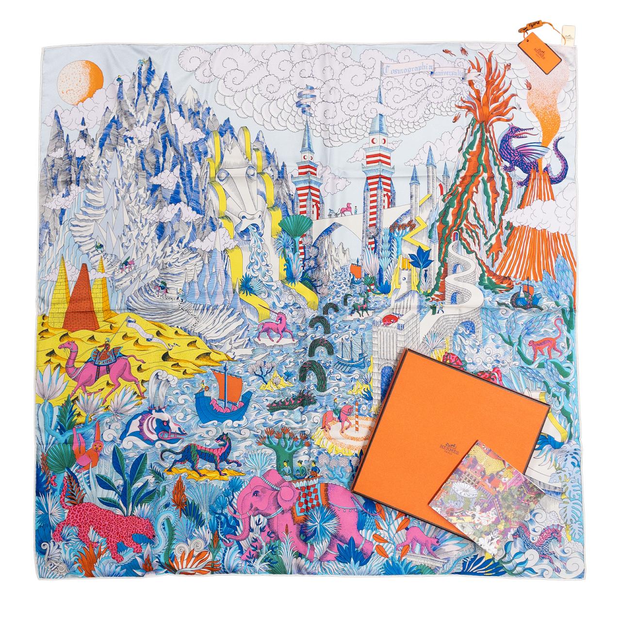 Hermès NEW 'Cosmographia Universalis' Silk Scarf 90