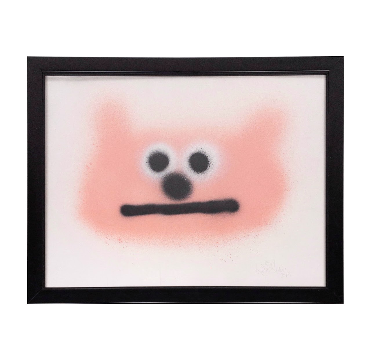 Jon Burgerman Signed Graffiti Painting