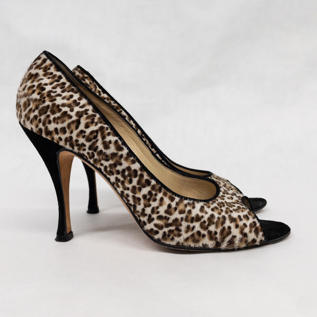 Manolo Blahnik Open Toe Pumps