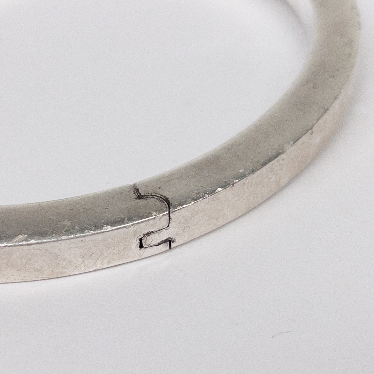 Tiffany & Co. Sterling Silver T Square Bangle Bracelet