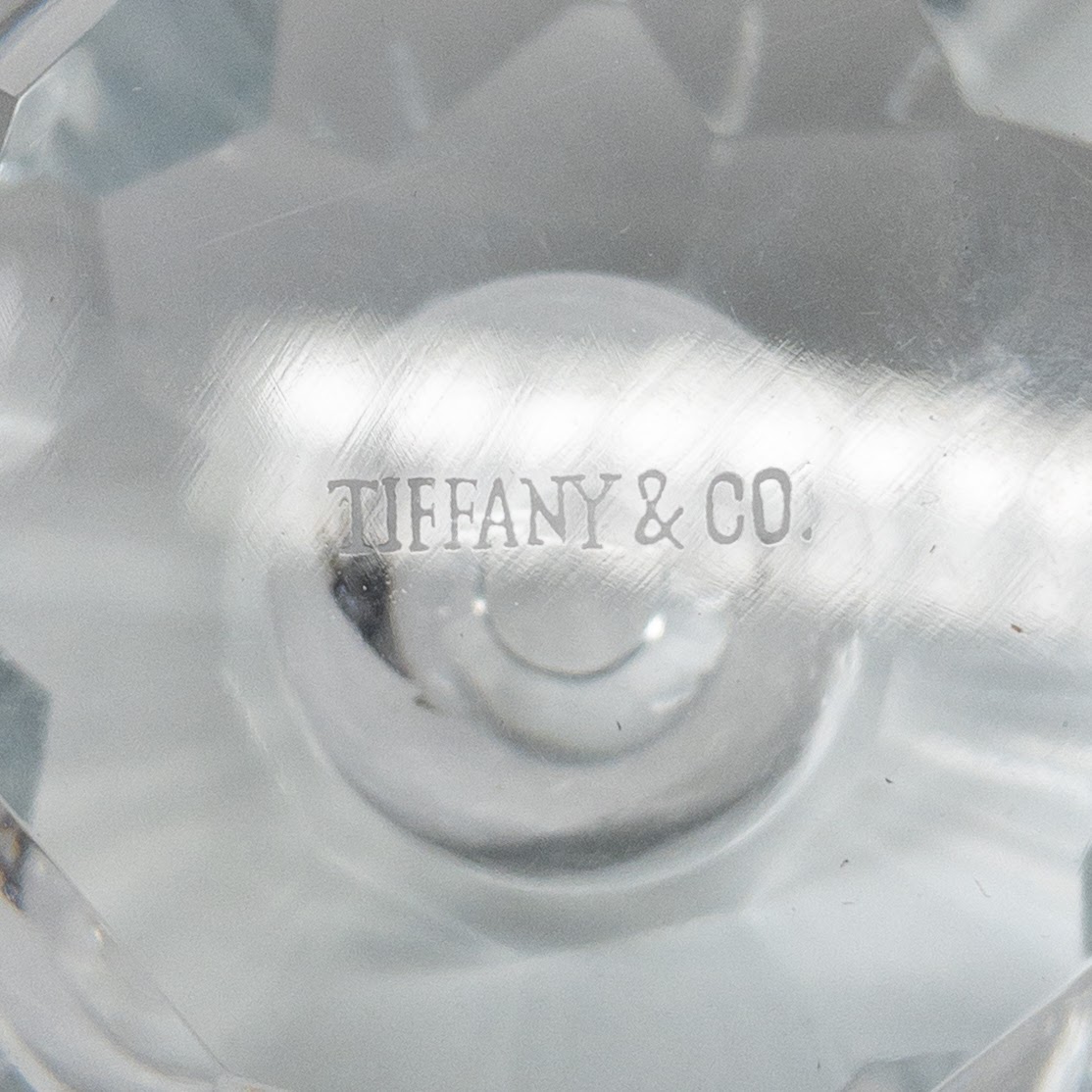 Tiffany & Co. Faceted Candle Holder Pair