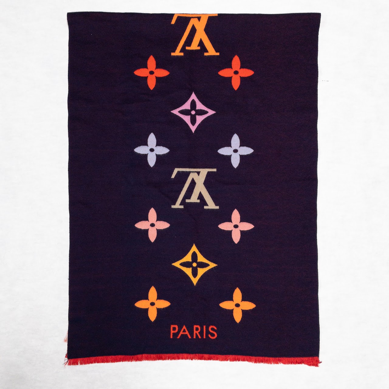 Louis Vuitton Oversized Monogrammed Knit Scarf