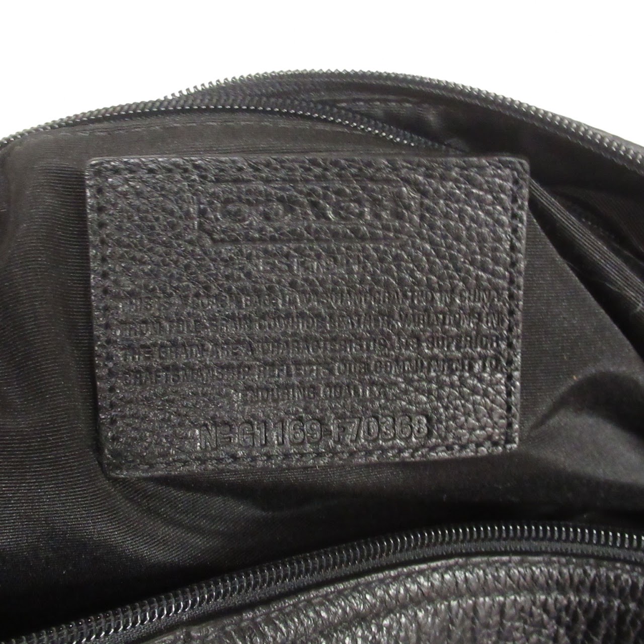 Coach Black Leather Boston Duffel Bag