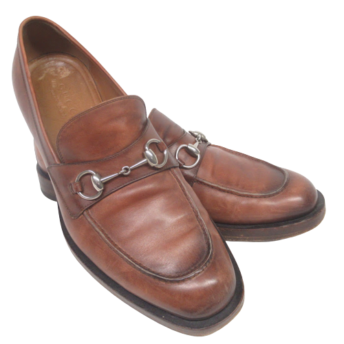 Gucci Leather Horsebit Loafers