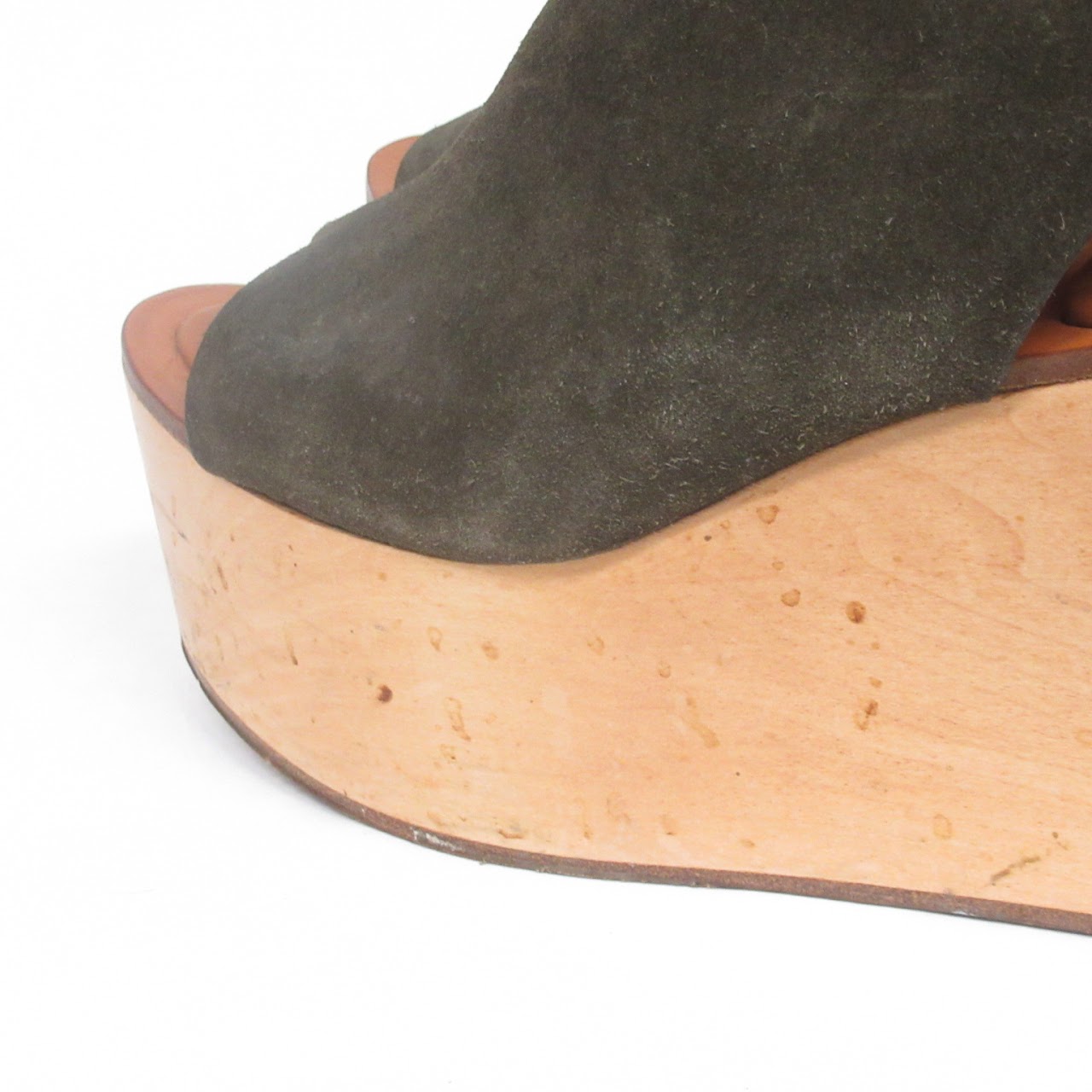 Céline Suede Platform Sandals