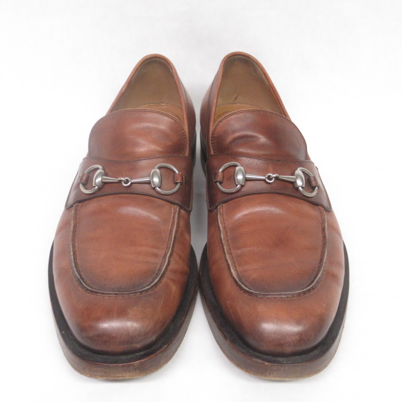 Gucci Leather Horsebit Loafers