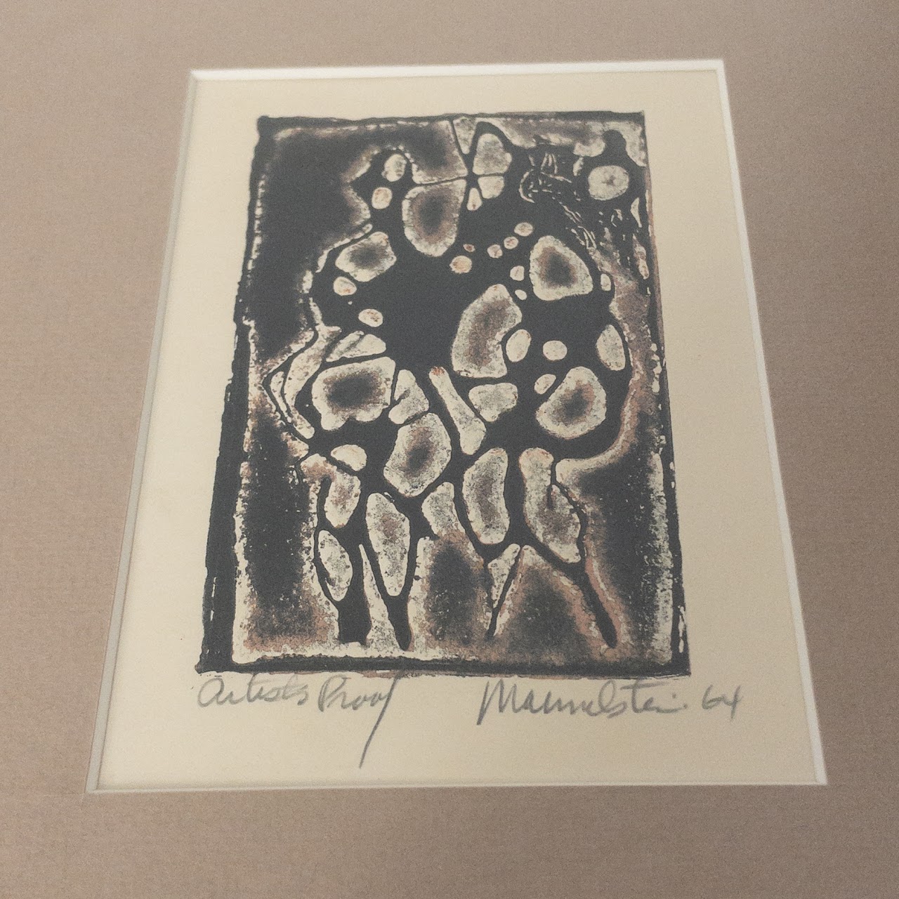 Geometric Natural Form Lithograph