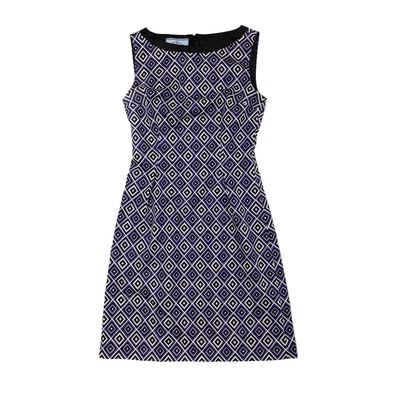 Prada Silk Foulard Print Sheath Dress