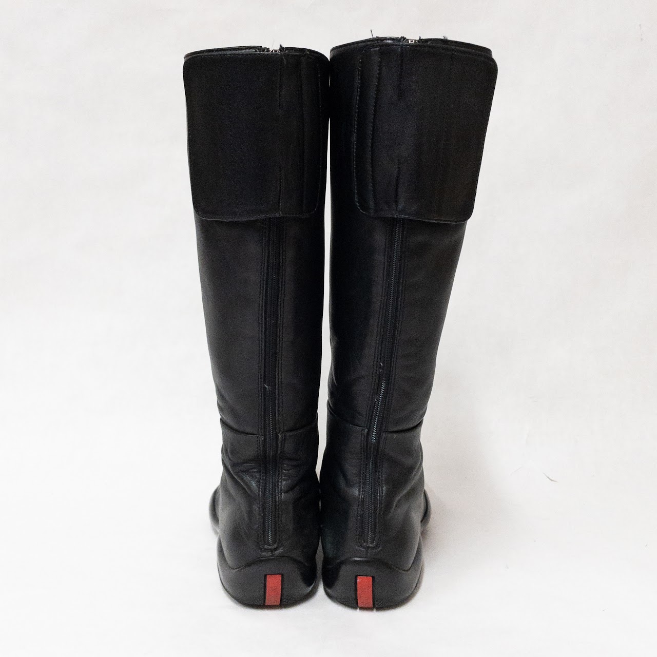 Prada Leather Tall Shaft Boots