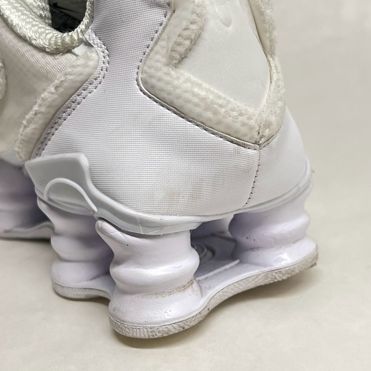 Comme des Garçons X Nike Homme Plus White Shox Sneakers