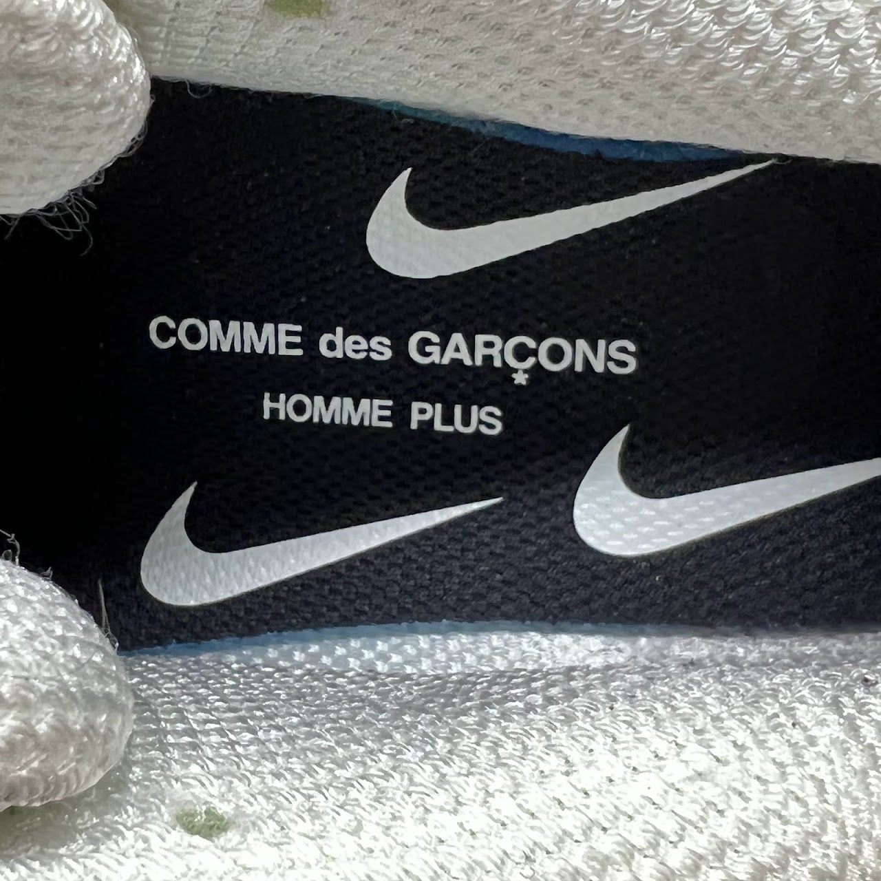 Comme des Garçons X Nike Homme Plus White Shox Sneakers