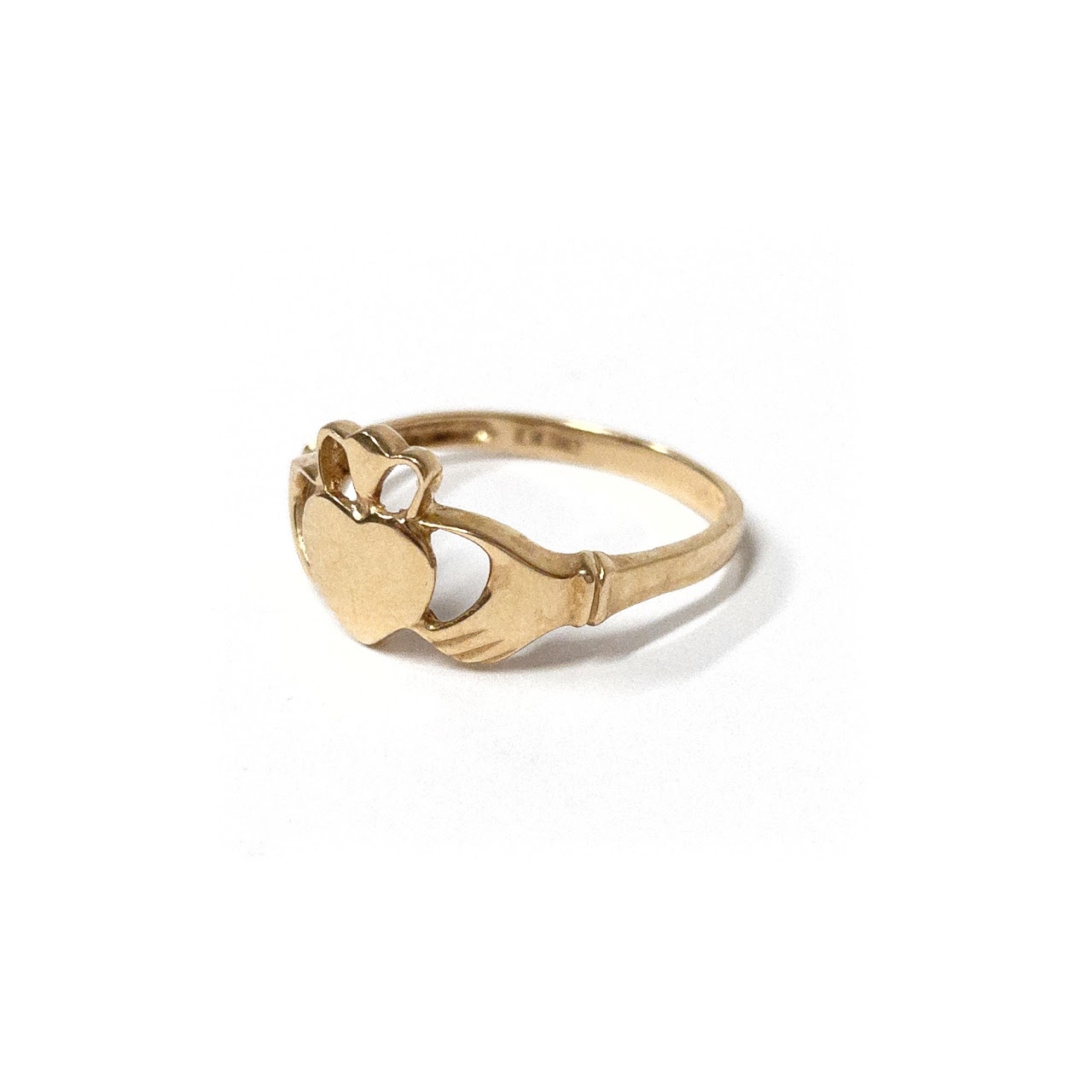 14K Gold Claddagh Ring