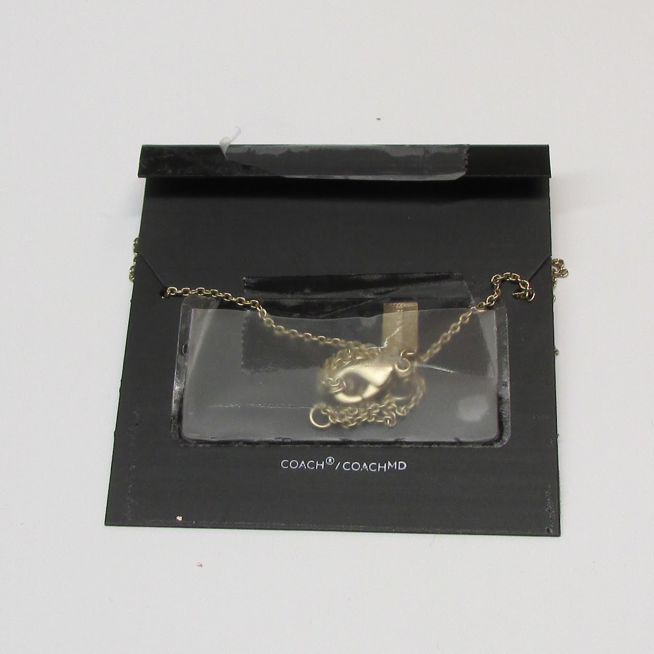 Coach 'C' logo Goldtone Necklace