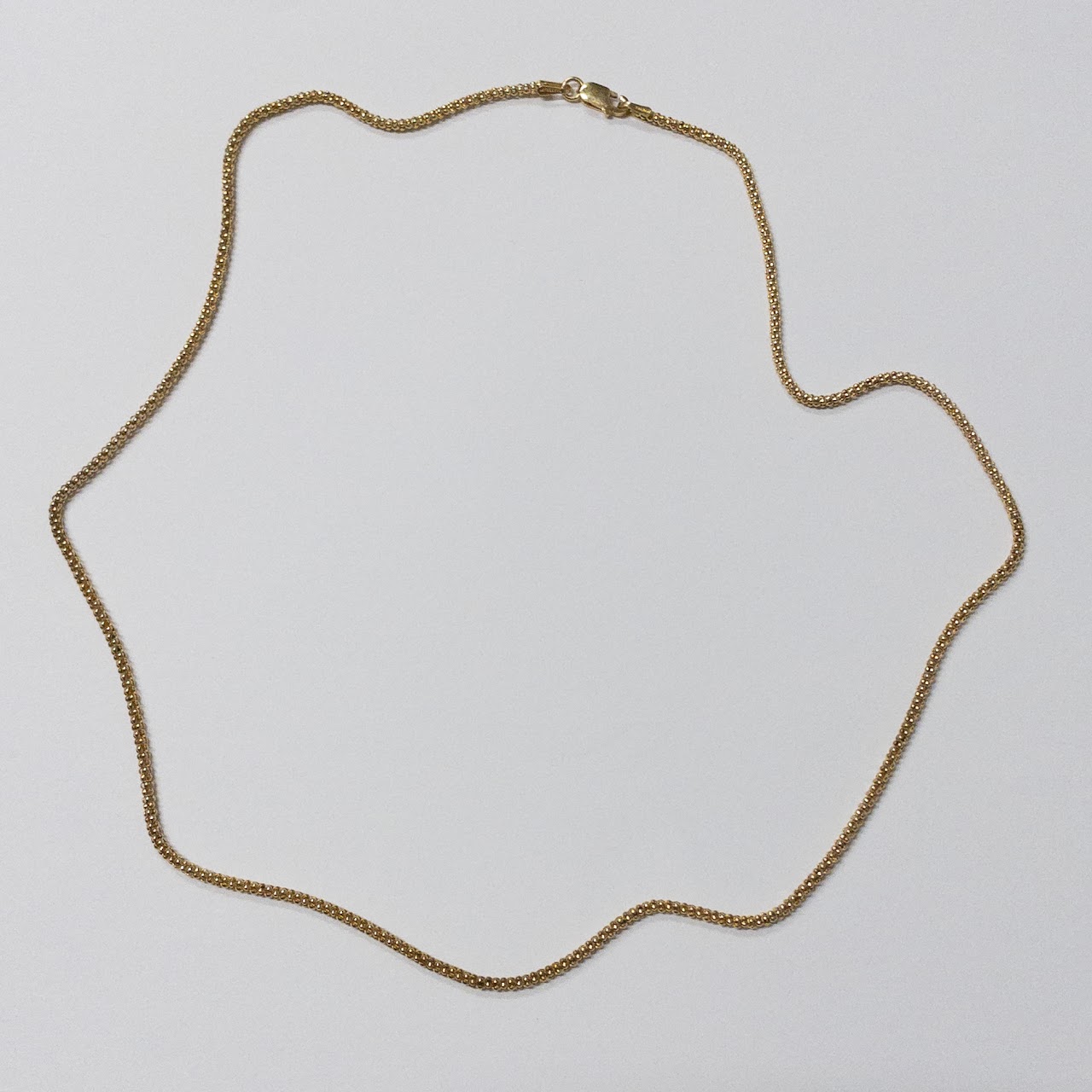 Sterling Silver Vermeil Fancy Link Chain