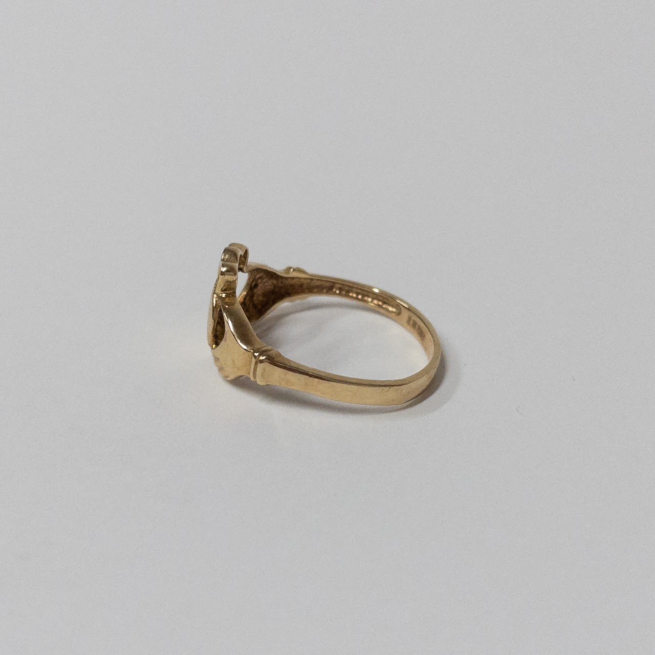 14K Gold Claddagh Ring