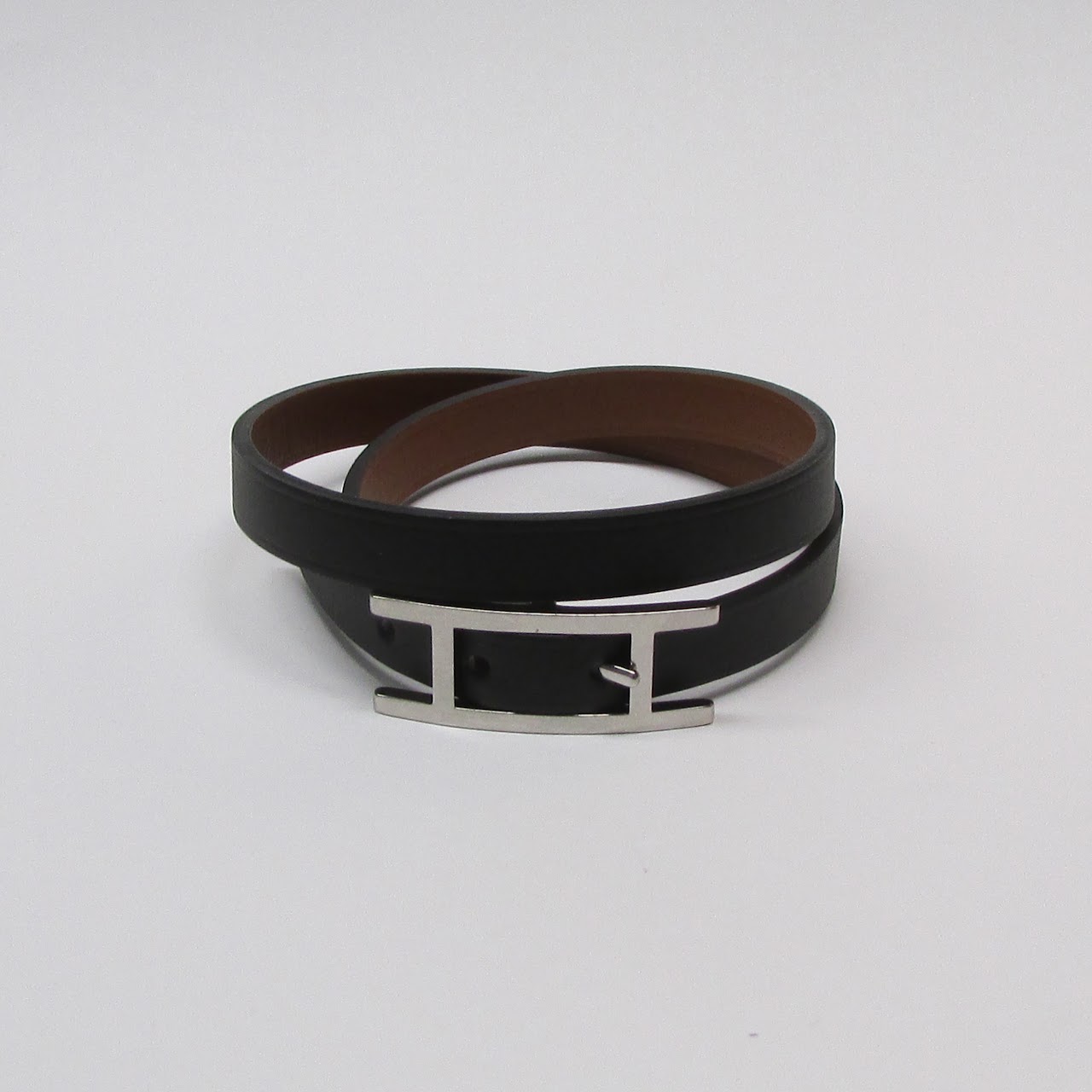 Hermes Leather Wrap Bracelet