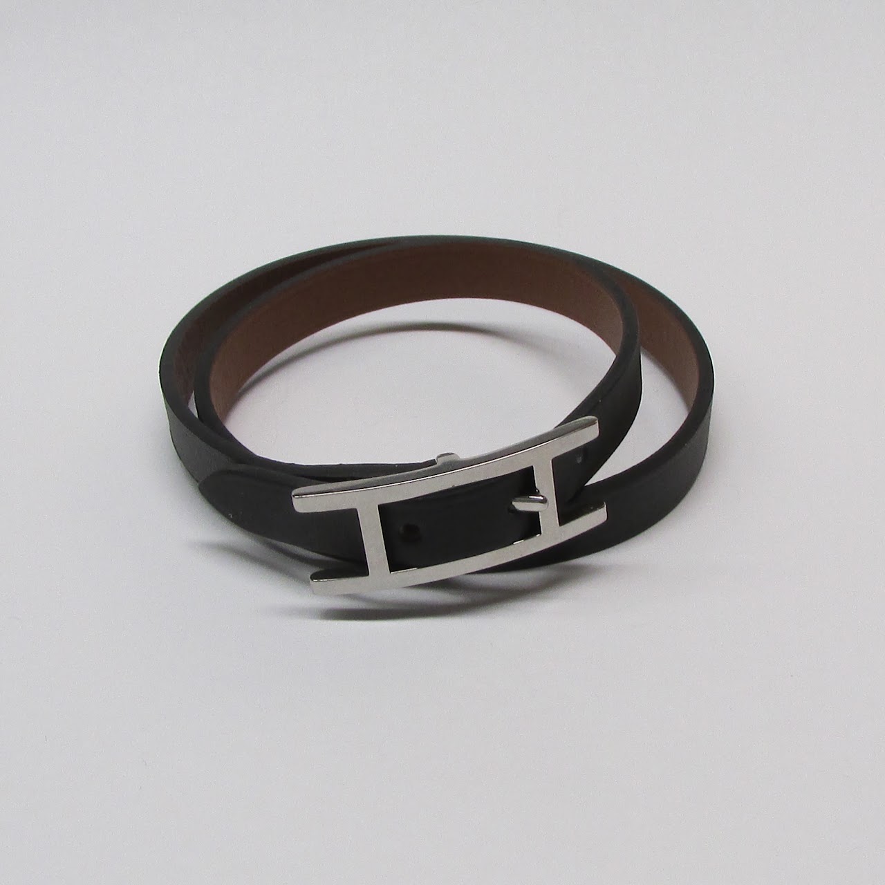 Hermes Leather Wrap Bracelet